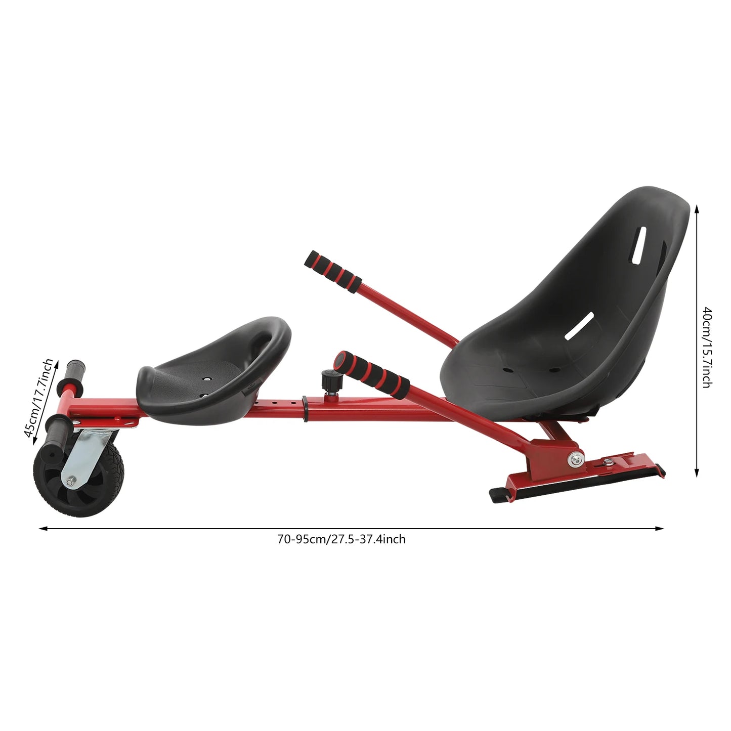Adjustable Hoverboard Double Seat Attachment For 6.5-10 Inch Scooters
