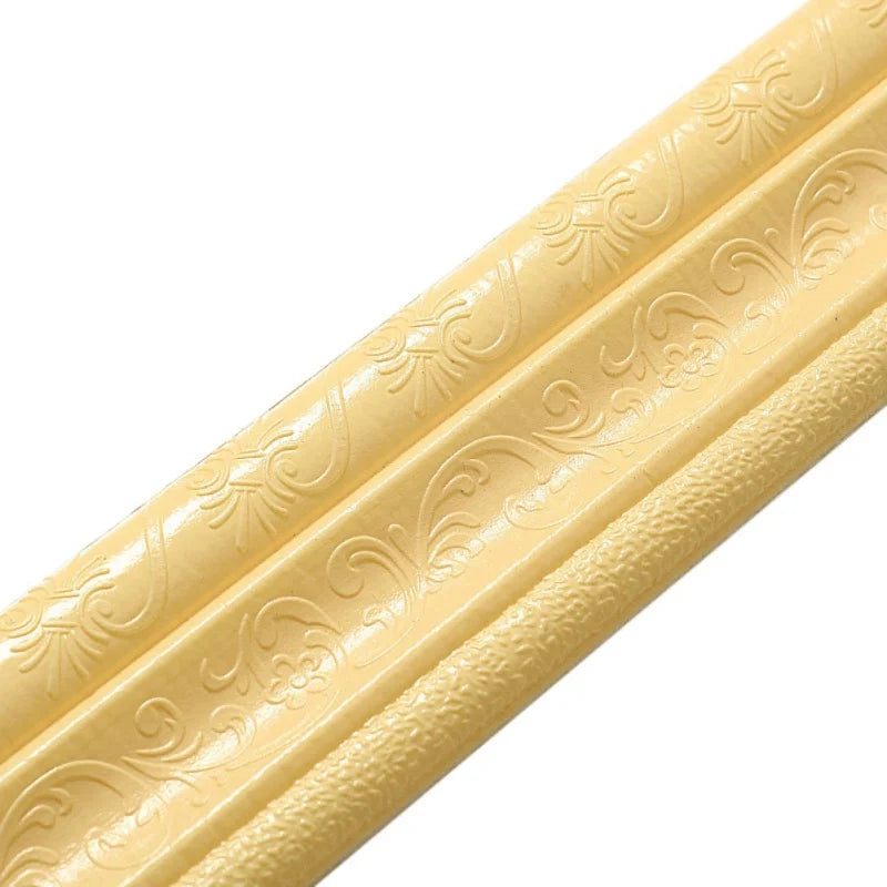 Self Adhesive Foam Molding Trim Wallpaper Border 3D Decorative Wall Lines