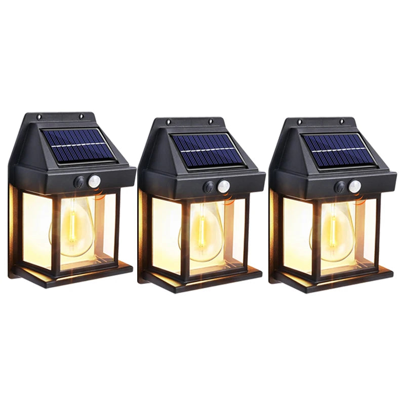 Super-Cheese Solar Powered Outdoor Wall Light With Motion Sensor
