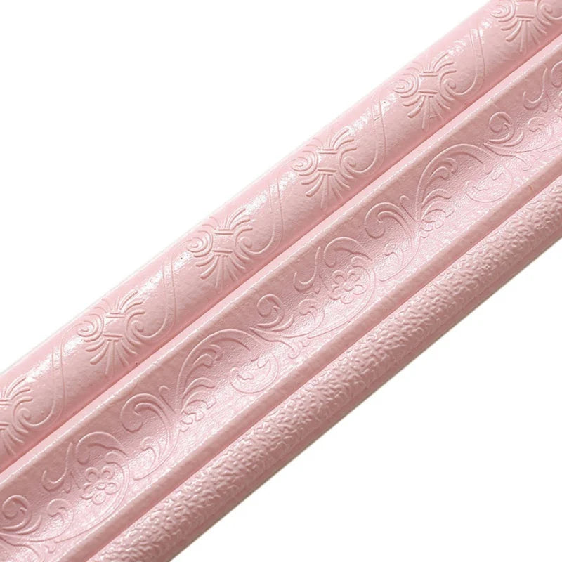 Self Adhesive Foam Molding Trim Wallpaper Border 3D Decorative Wall Lines