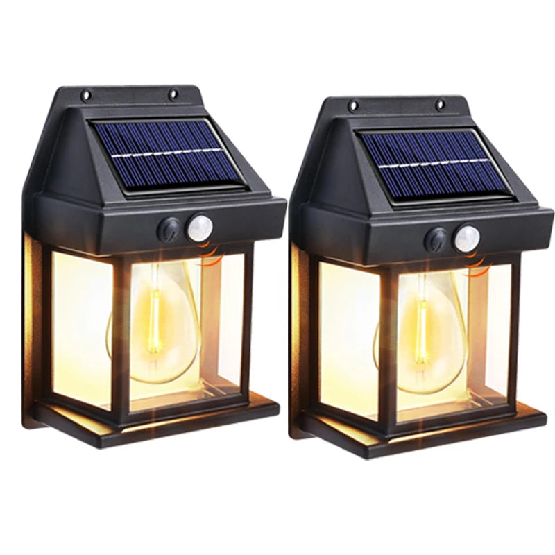 Super-Cheese Solar Powered Outdoor Wall Light With Motion Sensor