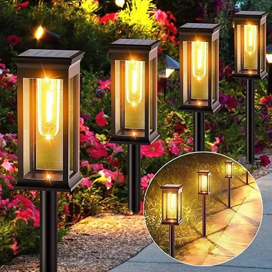 Waterproof LED Solar Lights For Garden Driveway Auto On Off