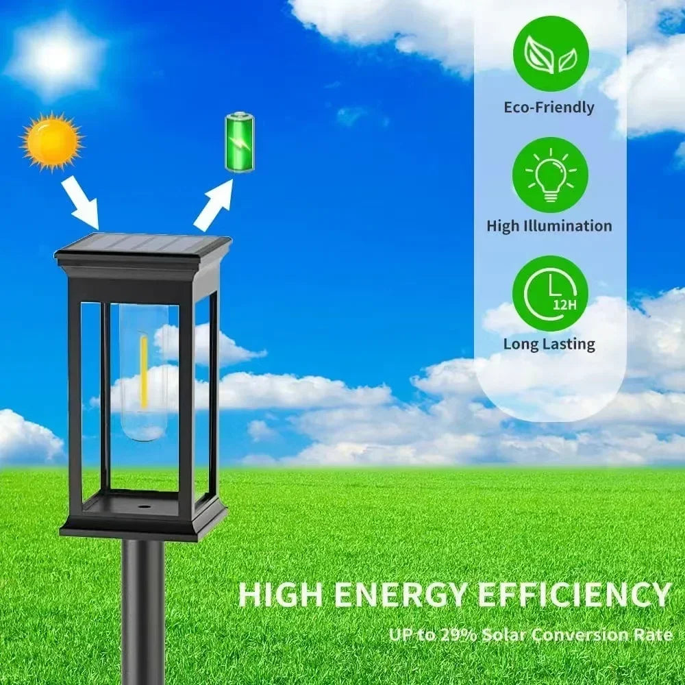 Waterproof LED Solar Lights For Garden Driveway Auto On Off