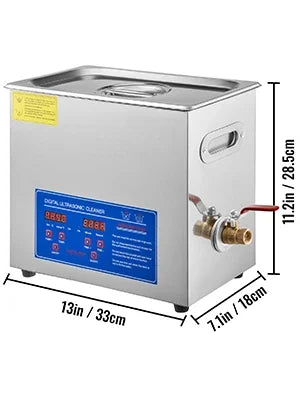 SIHAO Ultrasonic Vinyl Cleaner  2.85-6L 7-12 Inch Knob Control 8 Records Ultrasonic Vinyl Cleaning Machine 180W for Home Store