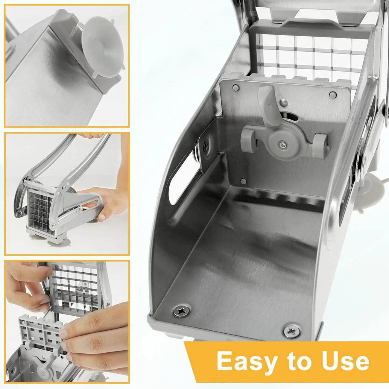 French Fries Cutter Stainless Steel Potato Slicer 36 Blades