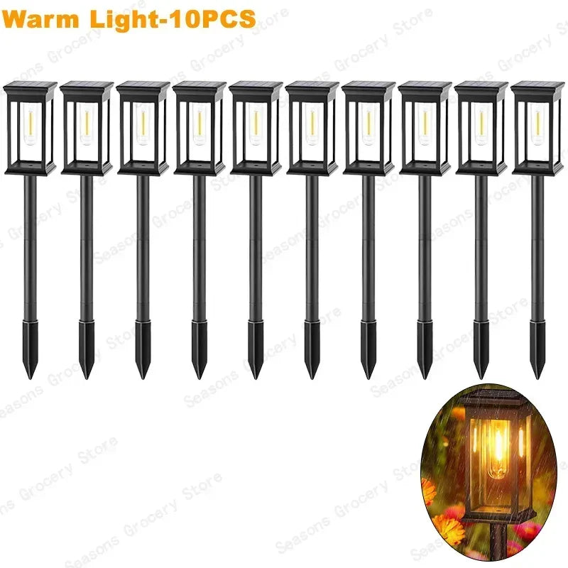 Waterproof LED Solar Lights For Garden Driveway Auto On Off