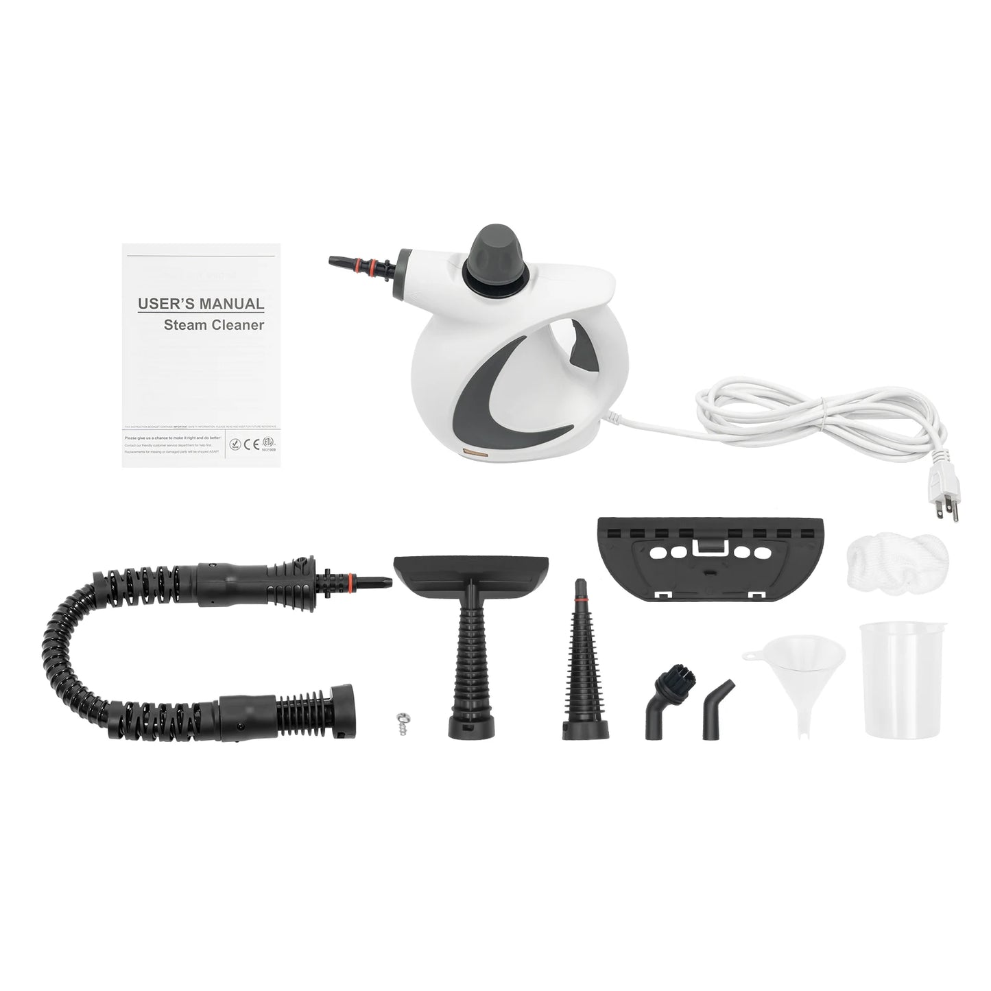 Handheld Steam Cleaner 1050W 3.0 Bar 239F Continuous Steam