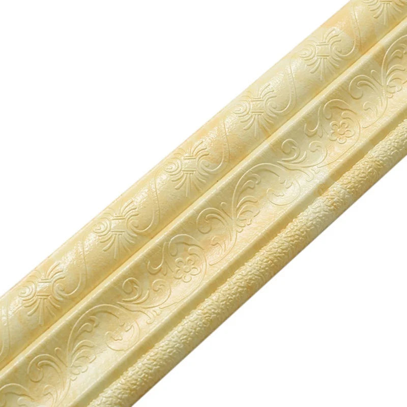 Self Adhesive Foam Molding Trim Wallpaper Border 3D Decorative Wall Lines