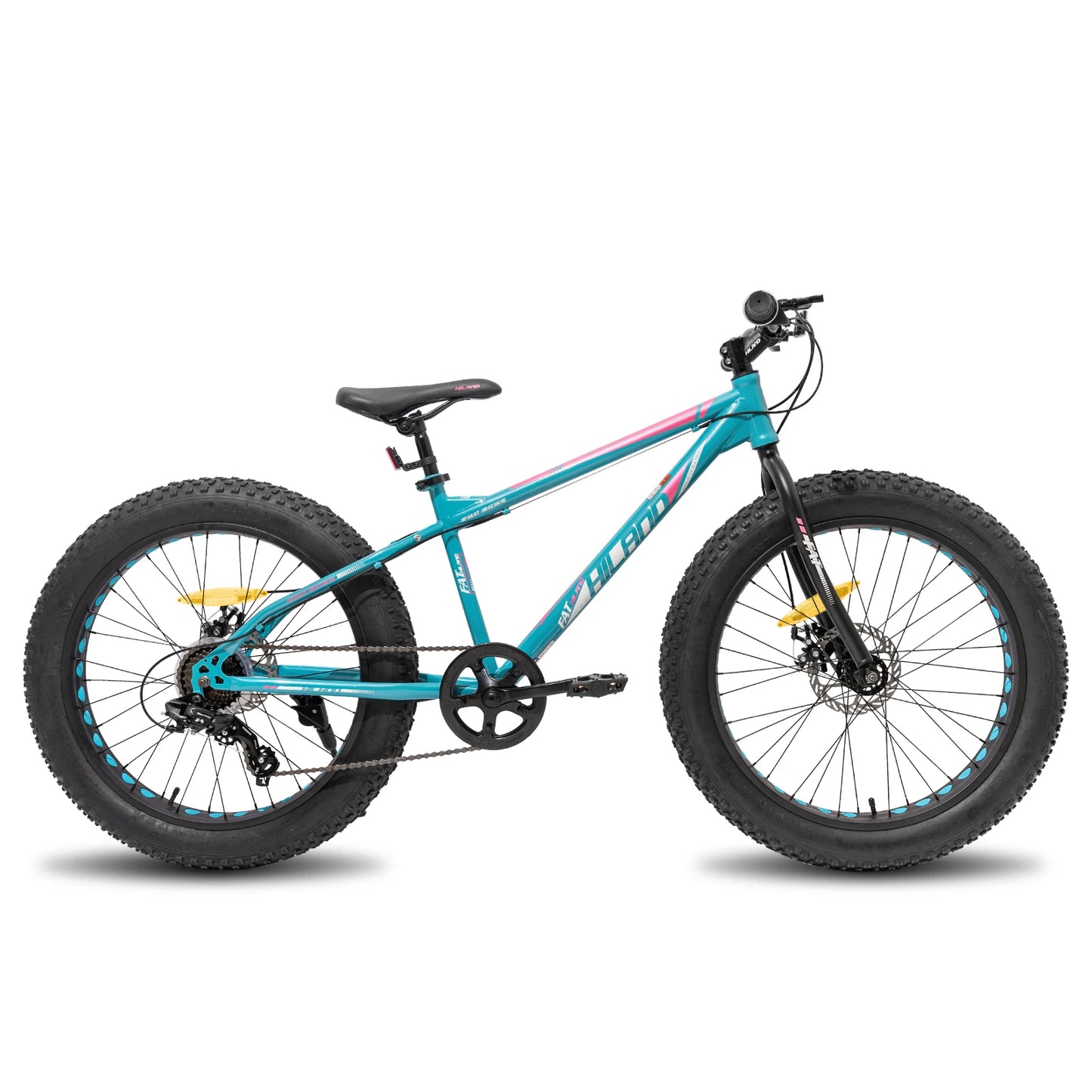 Hiland Kids Fat Tire Mountain Bike Shimano 7Speed Disc Brakes