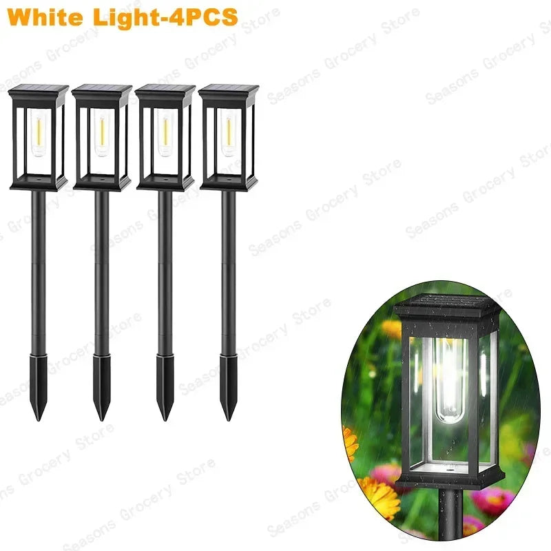 Waterproof LED Solar Lights For Garden Driveway Auto On Off