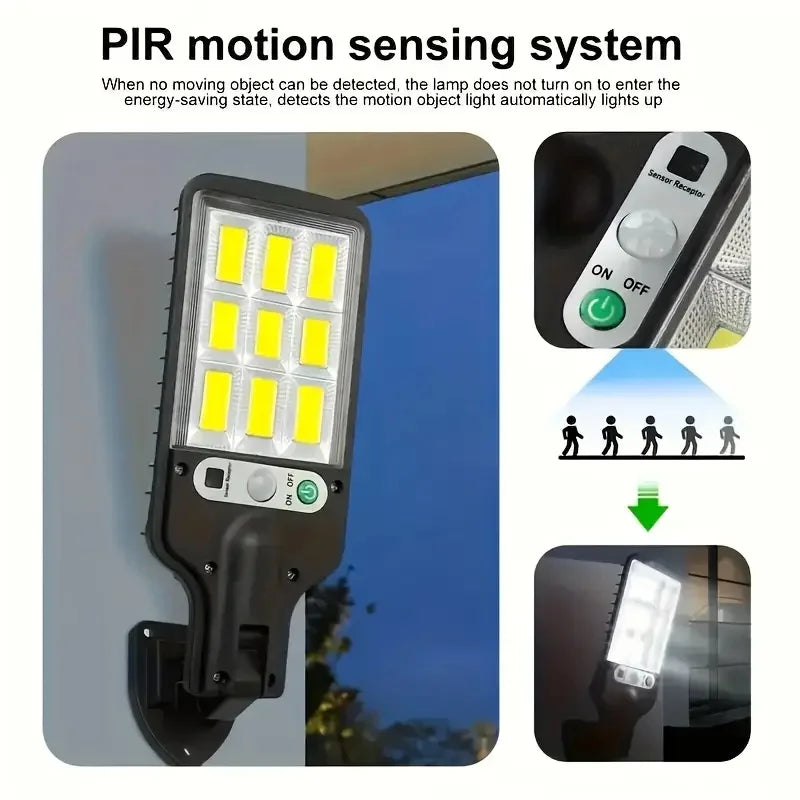 Solar Outdoor LED Wall Lights 4 Pack Motion Sensor Waterproof