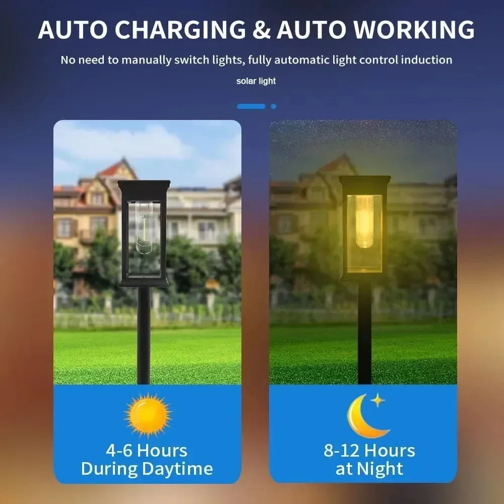 Waterproof LED Solar Lights For Garden Driveway Auto On Off