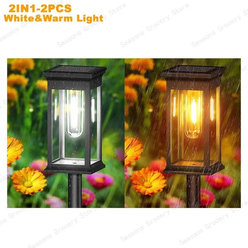 Waterproof LED Solar Lights For Garden Driveway Auto On Off