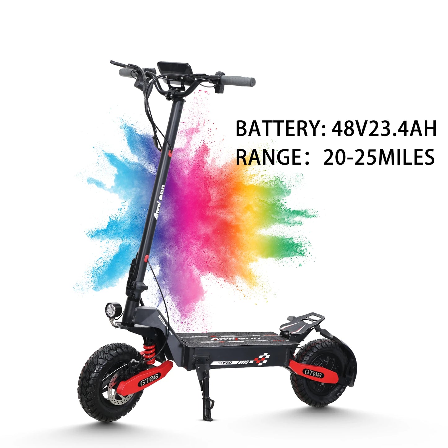 Arwibon GT06 1200W Foldable EScooter For Adults All Terrain