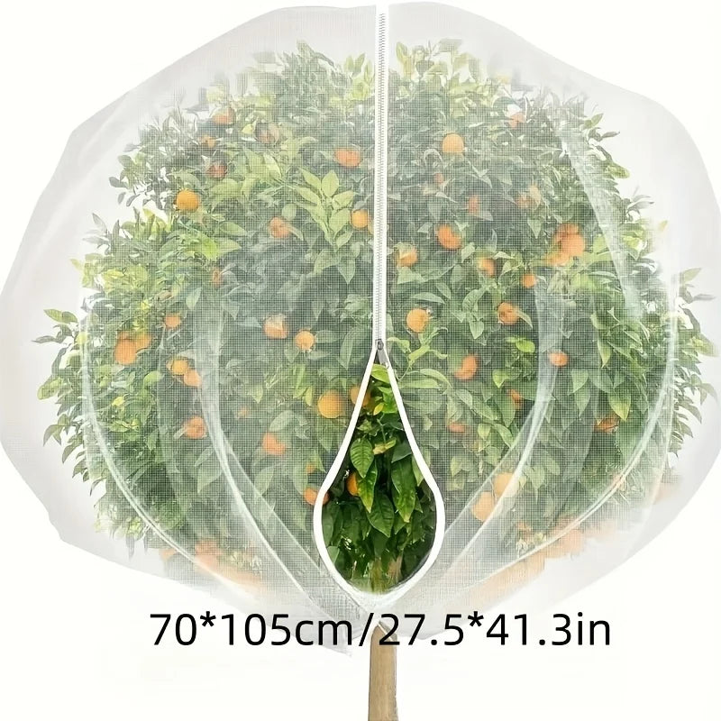Fruit Tree Netting Covers With Zipper And Drawstring Closure
