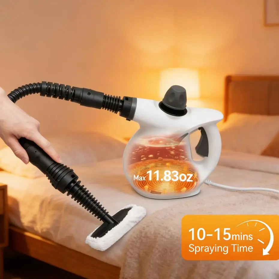 Handheld Steam Cleaner 1050W 3.0 Bar 239F Continuous Steam
