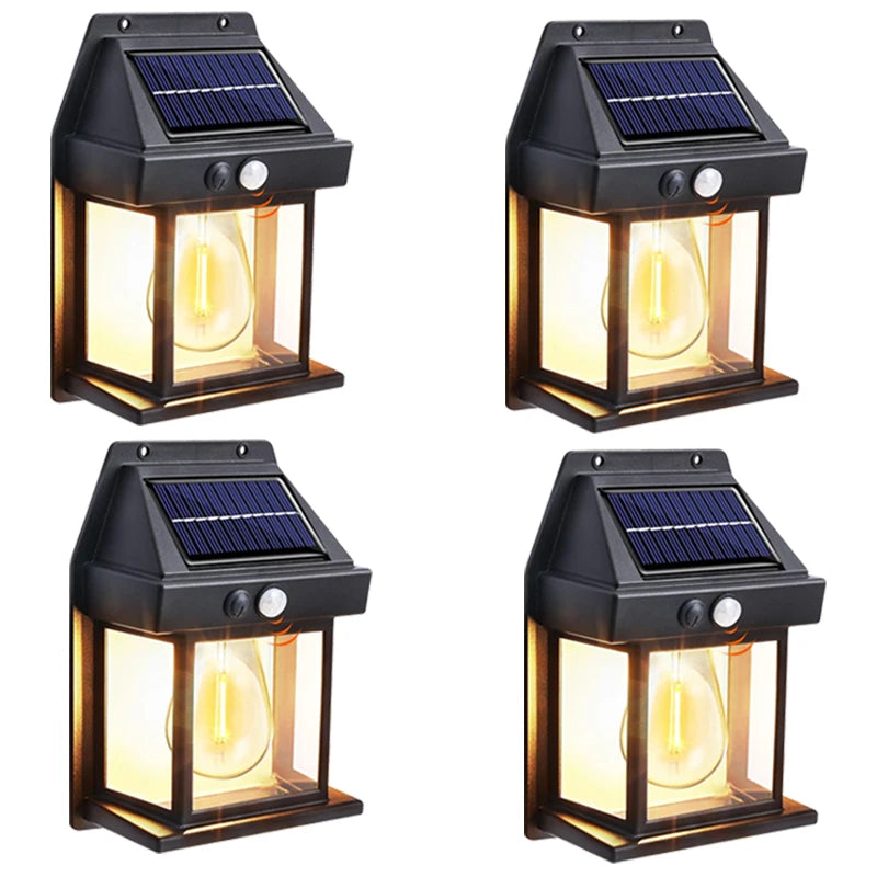 Super-Cheese Solar Powered Outdoor Wall Light With Motion Sensor