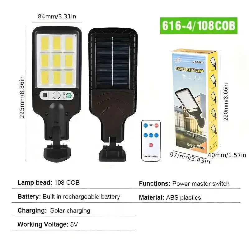 Solar Outdoor LED Wall Lights 4 Pack Motion Sensor Waterproof