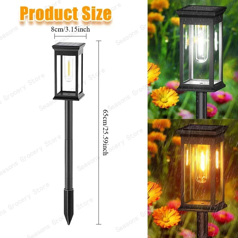 Waterproof LED Solar Lights For Garden Driveway Auto On Off