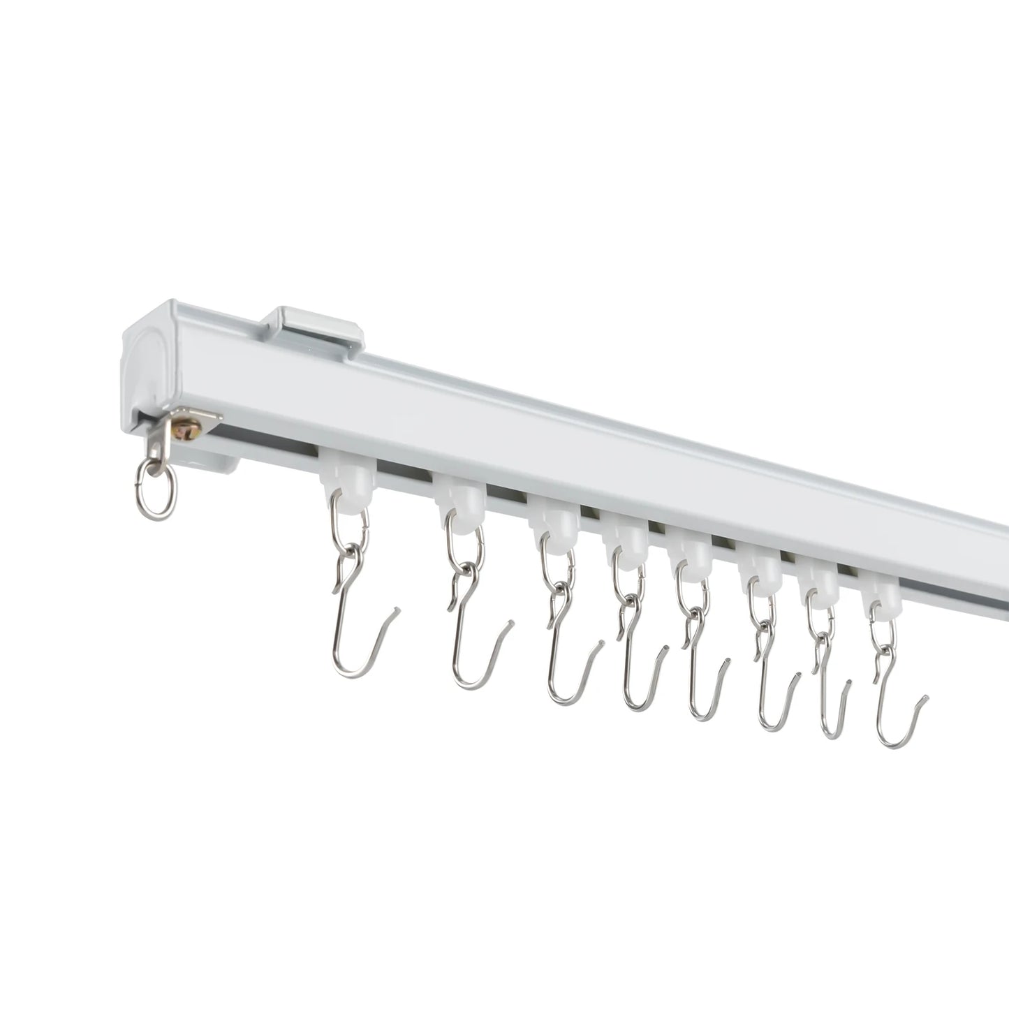 NONECN Length Adjustable Curtain Track Ceiling Mount Aluminum Rail