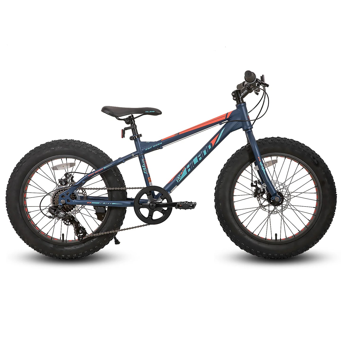 Hiland Kids Fat Tire Mountain Bike Shimano 7Speed Disc Brakes