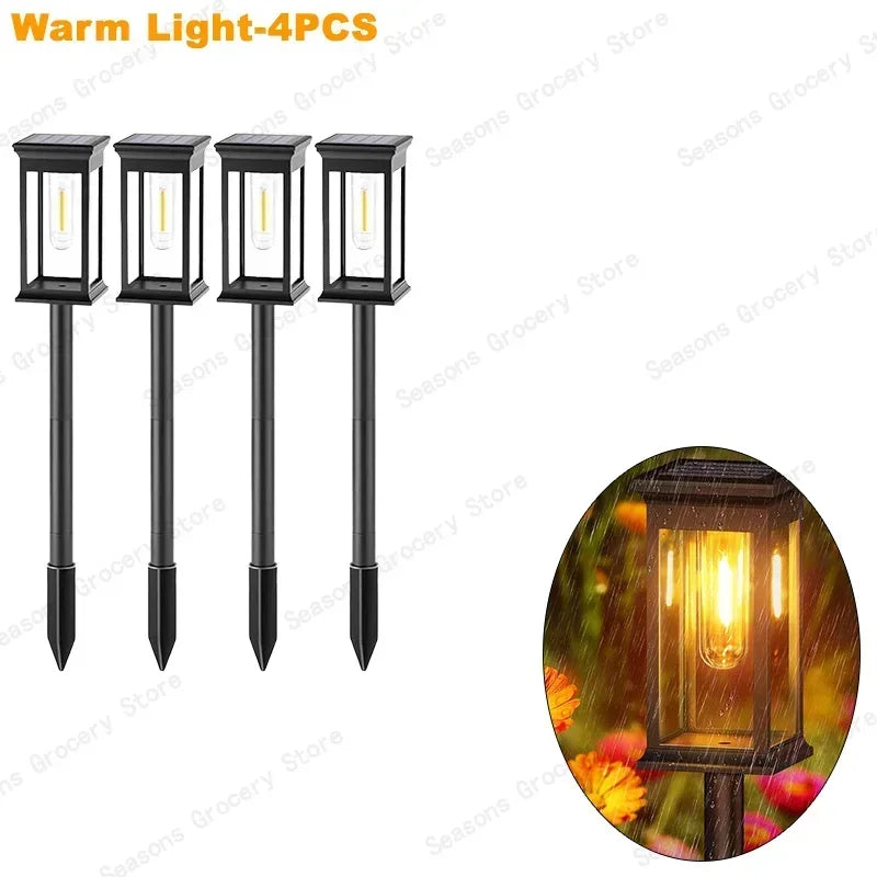 Waterproof LED Solar Lights For Garden Driveway Auto On Off