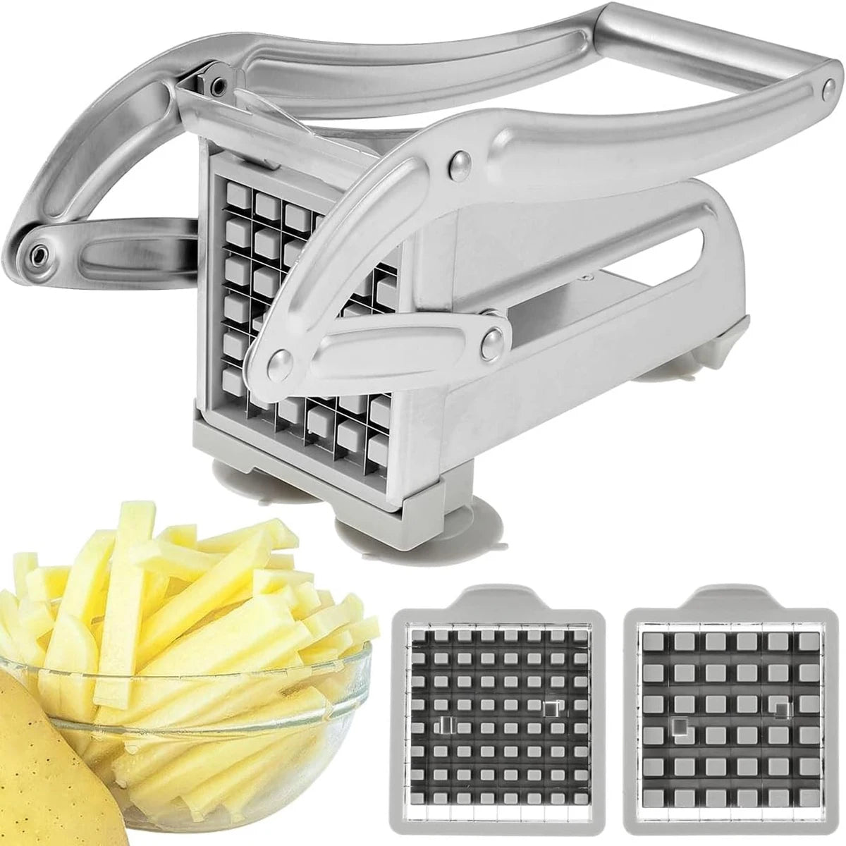 French Fries Cutter Stainless Steel Potato Slicer 36 Blades