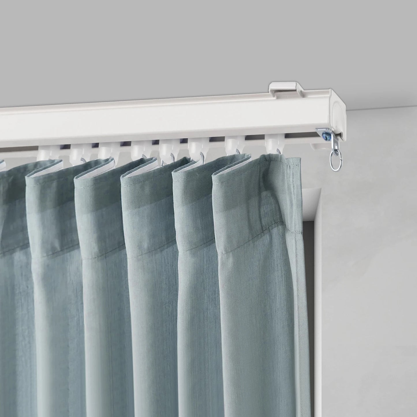 NONECN Length Adjustable Curtain Track Ceiling Mount Aluminum Rail