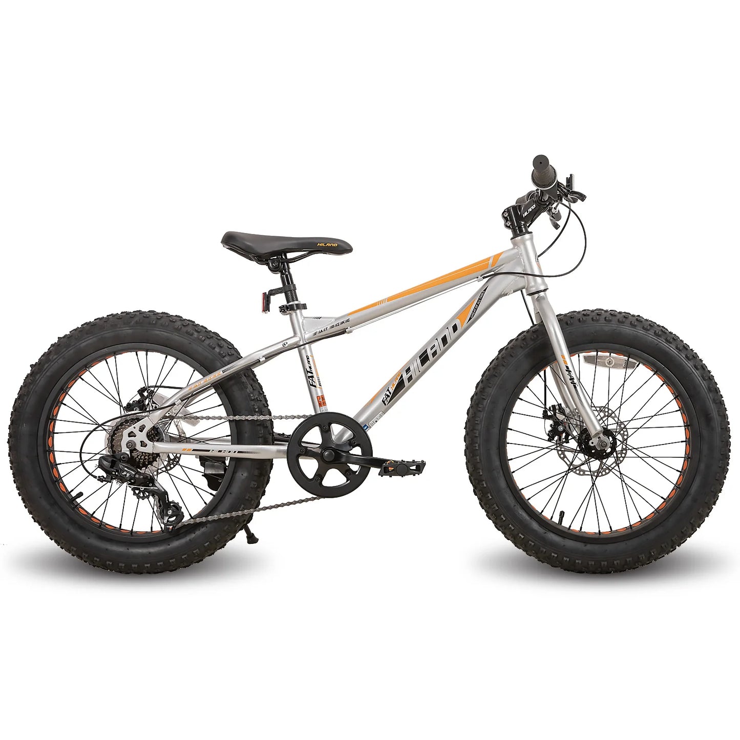 Hiland Kids Fat Tire Mountain Bike Shimano 7Speed Disc Brakes