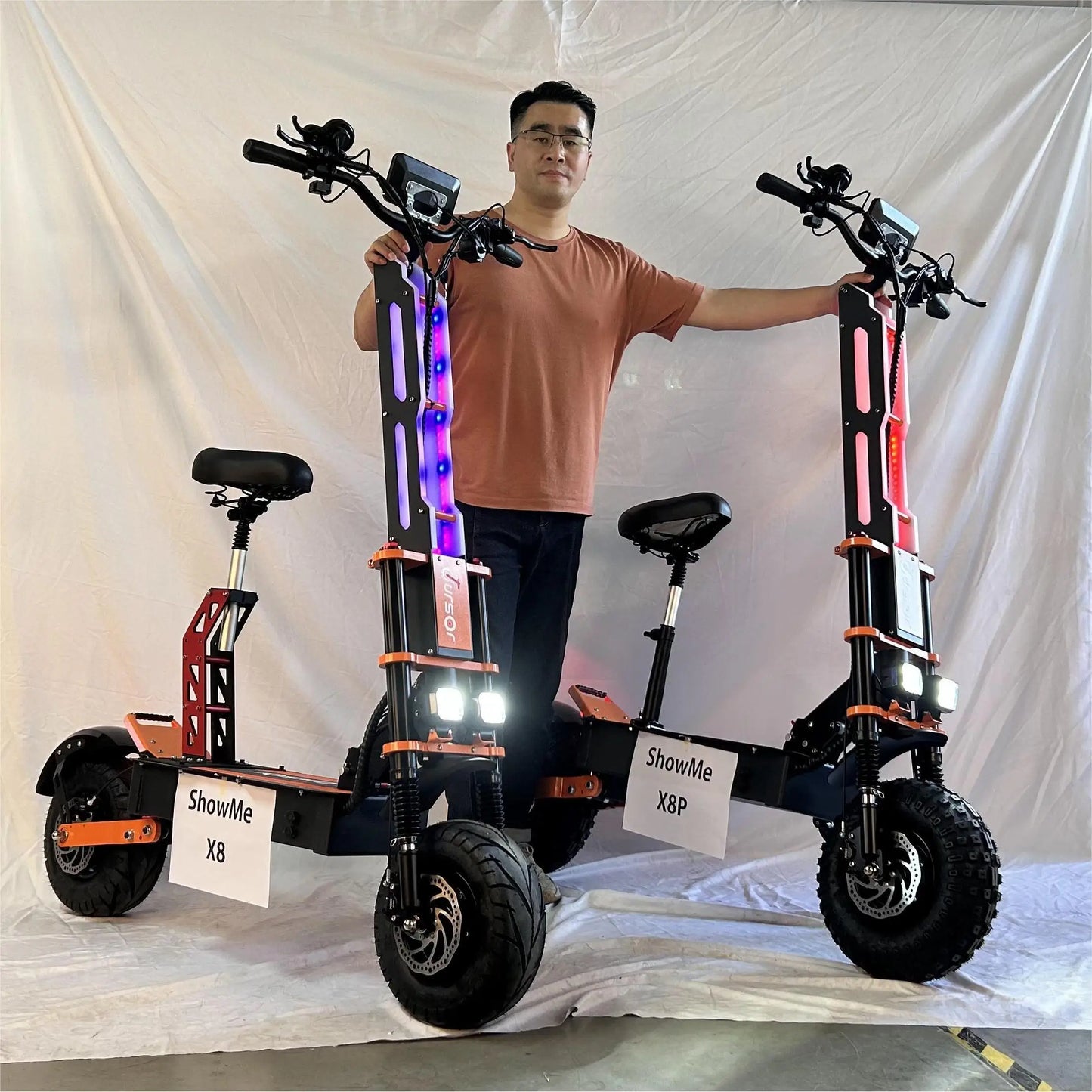 X8P 8000W Dual Motor Electric Scooter 60V 38.4Ah Off Road