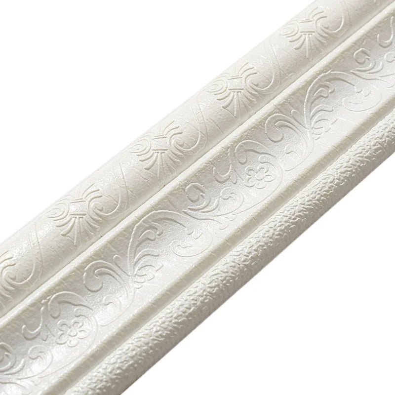 Self Adhesive Foam Molding Trim Wallpaper Border 3D Decorative Wall Lines
