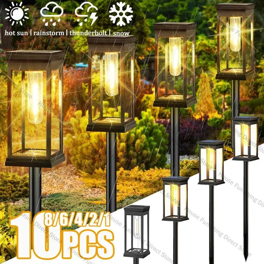 Waterproof LED Solar Lights For Garden Driveway Auto On Off
