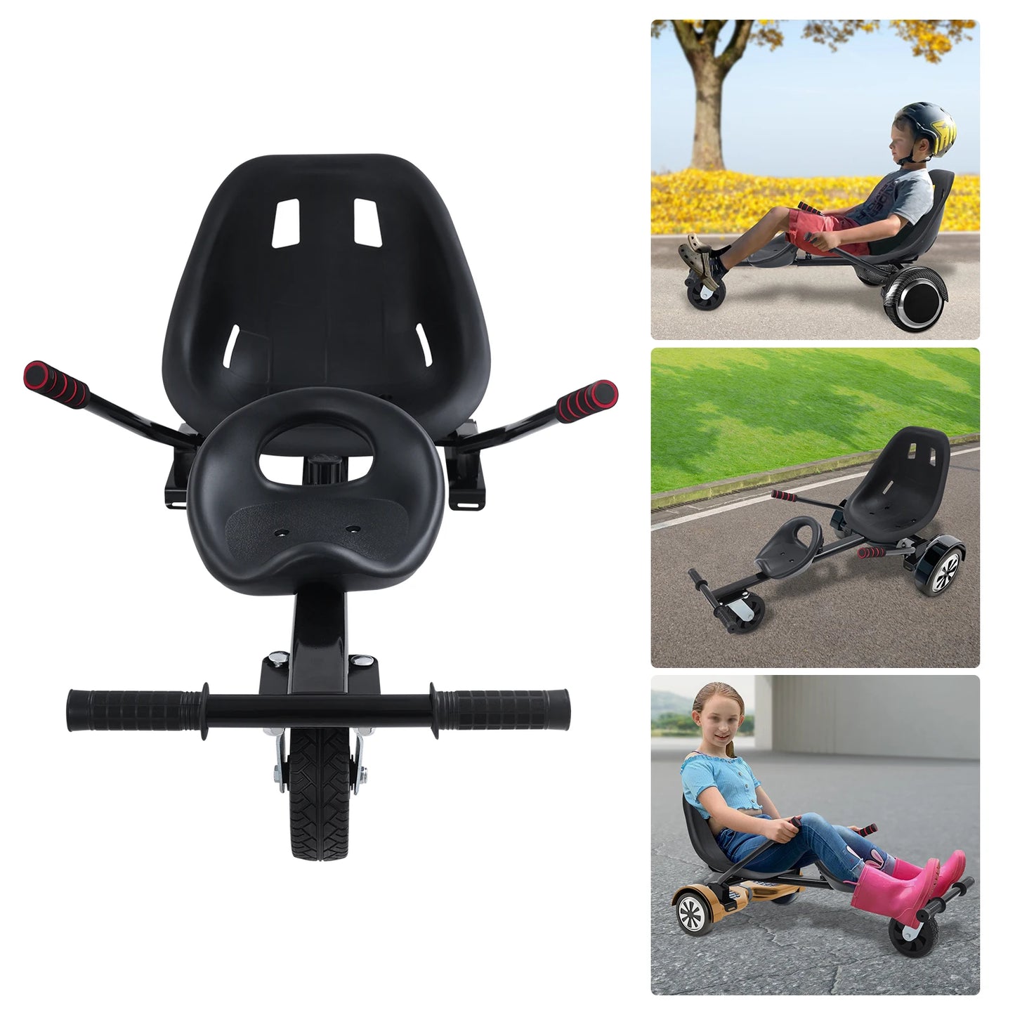 Adjustable Hoverboard Double Seat Attachment For 6.5-10 Inch Scooters