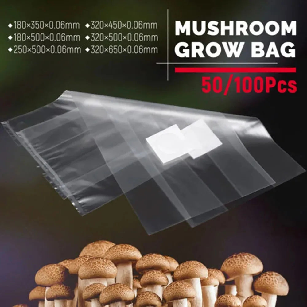 Tuanchon Mushroom Spawn Grow Bag PVC Substrate High Temp