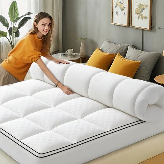 HGETVECN Extra Thick Mattress Topper 1000Gsm Cooling Breathable Machine Washable