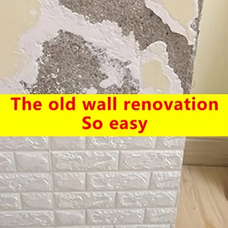 20pcs 3D Wall Tile Stickers - Self-Adhesive Waterproof Foam Peel-Cut For Kitchen Bathroom Decor | 24-hour Shipping