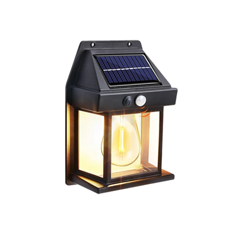 Super-Cheese Solar Powered Outdoor Wall Light With Motion Sensor