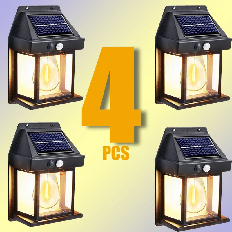 Super-Cheese Solar Powered Outdoor Wall Light With Motion Sensor