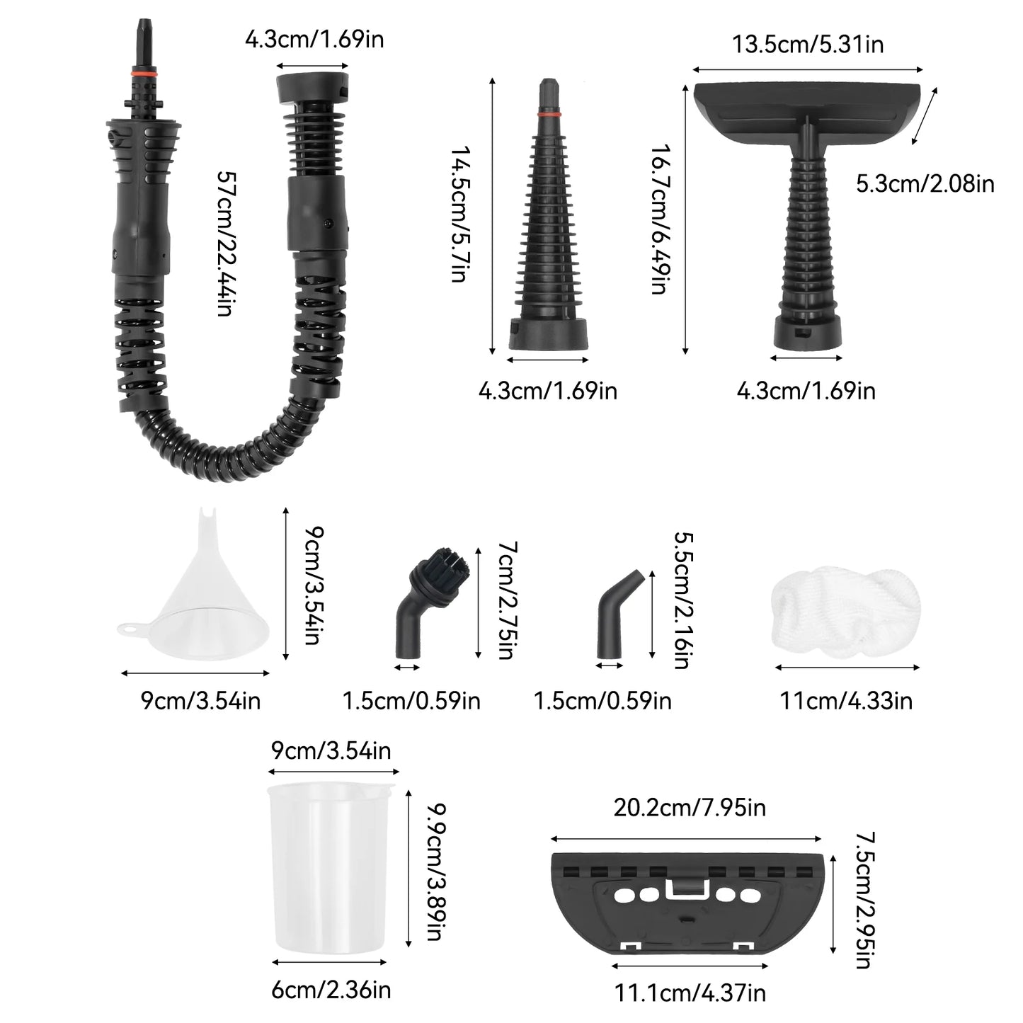 Handheld Steam Cleaner 1050W 3.0 Bar 239F Continuous Steam
