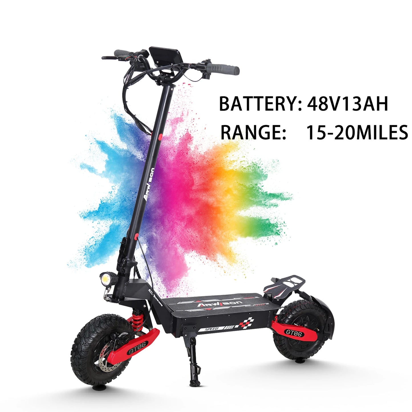 Arwibon GT06 1200W Foldable EScooter For Adults All Terrain