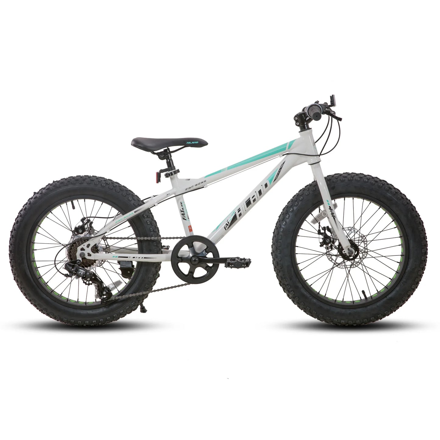 Hiland Kids Fat Tire Mountain Bike Shimano 7Speed Disc Brakes