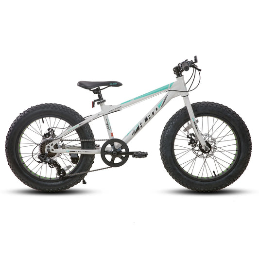 Hiland Kids Fat Tire Mountain Bike Shimano 7Speed Disc Brakes