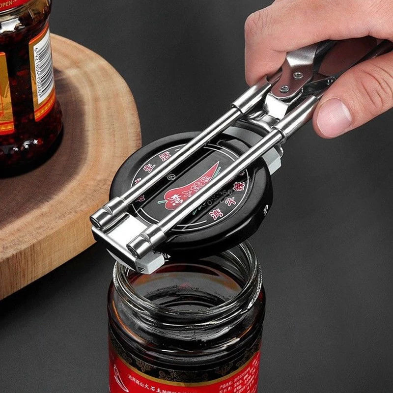 Stainless Steel Adjustable Multifunction Bottle And Can Opener Kitchen Tool
