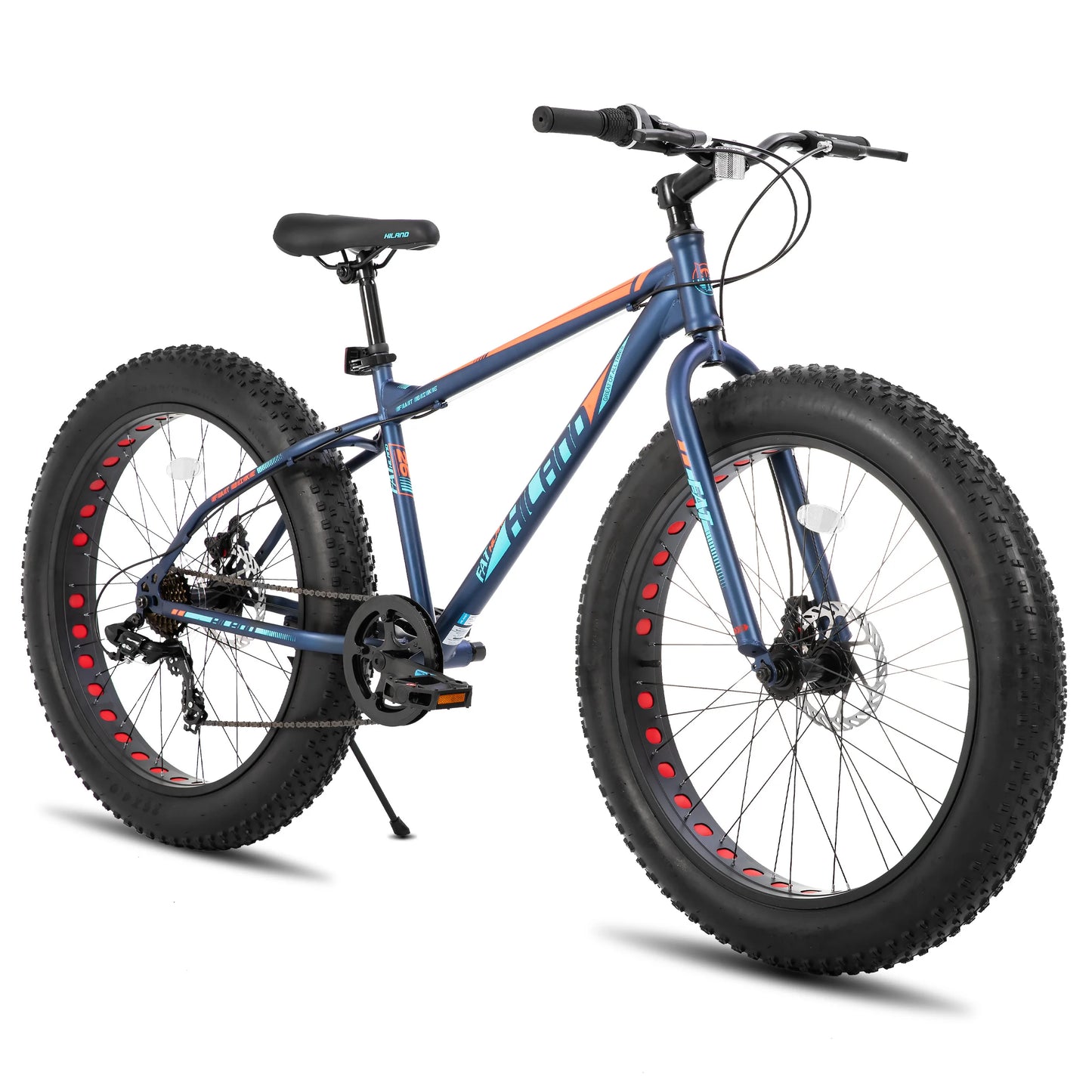 Hiland Kids Fat Tire Mountain Bike Shimano 7Speed Disc Brakes